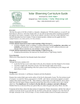 Solar Observing Curriculum Guide