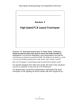 Section 5 High Speed PCB Layout Techniques