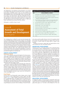 Assessment of Fetal Growth and Development