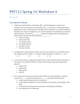 PHY112-‐Spring 14, Worksheet 4