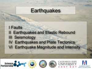 Earthquakes - teachearthscience.org