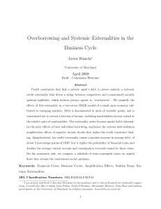 Overborrowing and Systemic Externalities in the Business Cycle