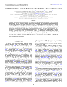 asteroseismological study of massive zz ceti stars with