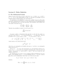 Lecture 6. Order Statistics