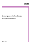 Undergraduate Radiology Sample Questions
