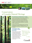 Conservation of Canada`s Natural Heritage