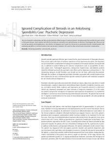 Ignored Complication of Steroids in an Ankylosing Spondylitis Case