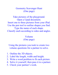 Geometry Scavenger Hunt (One page) Take pictures of the