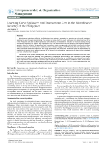 Learning Curve Spillovers and Transactions Cost in