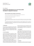 Laparoscopic Management of Acute Pancreatitis Secondary to
