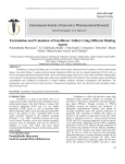 Formulation and Evaluation of Fenofibrate Tablets Using