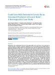 Could Low Hdl-Cholesterol Levels Be an Unvalued Predictor of