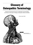 The Glossary of Osteopathic Terminology