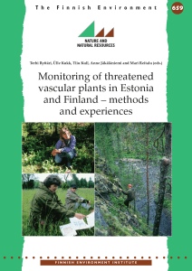 Monitoring of threatened vascular plants in Estonia and