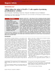 CD161 defines the subset of FoxP3+ T cells capable of producing