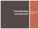 Propaganda Vocabulary