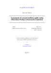 Assessment of crossed auditory paths using Distortion