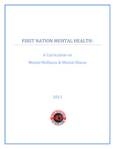 First Nation Mental Health - Council of Yukon First Nations