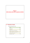 Acids, bases and ions in aqueous solution