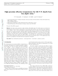 High precision effective temperatures for 181 F-