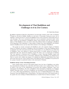 Development of Thai Buddhism and Challenges to it in 21st Century