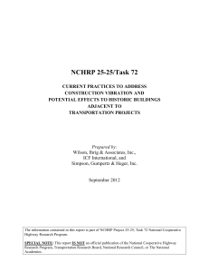 NCHRP 25-25/Task 72 - Transportation Research Board