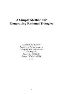 A Simple Method for Generating Rational