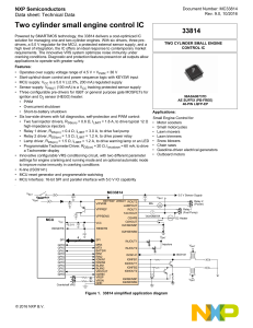 MC33814, Two cylinder small engine control IC - Data Sheet