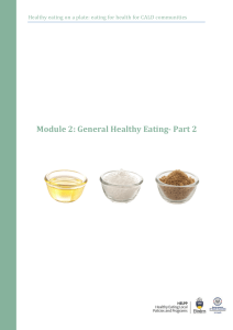 Module 2: General Healthy Eating