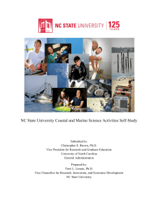 NC State University Coastal and Marine Science Activities