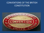 CONVENTIONS OF THE BRITISH CONSTITUTION