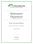 Mathematics Department - Frederick Community College