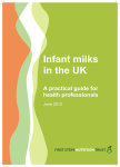 Infant milks in the UK - First Steps Nutrition Trust