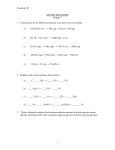Chemistry 65 1 REVIEW QUESTIONS Chapter 7 1. Classify each of