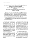 The Critical Electric Potential Difference for Photophosphorylation