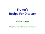 Trump`s Recipe For Disaster