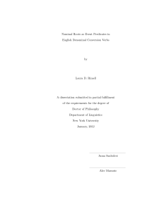 Nominal Roots as Event Predicates in English Denominal