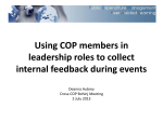 Using COP members to collect feedback