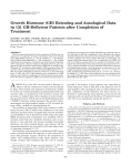 Growth Hormone (GH) Retesting and Auxological Data in 131 GH