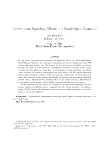 Government Spending Effects in a Small Open Economy