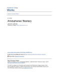 Aristophanes` Bestiary - Works
