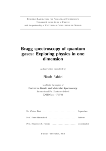 Bragg spectroscopy of quantum gases: Exploring physics in one
