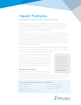 Hepatic Porphyrias