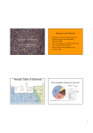 Elements and Minerals - the Department of Earth Sciences