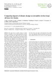 Comparing impacts of climate change on streamflow in four large