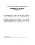 Nominal GDP Targeting for Developing Countries