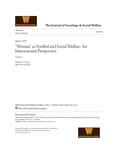 "Woman" as Symbol and Social Welfare: An Interactionist Perspective