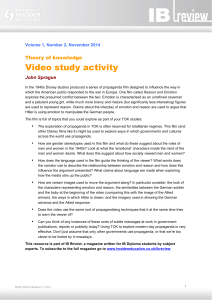 TOK: Video study activity