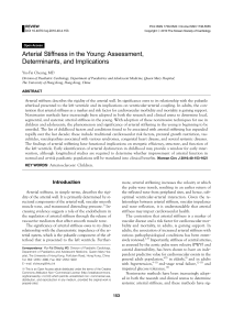 Arterial Stiffness in the Young: Assessment