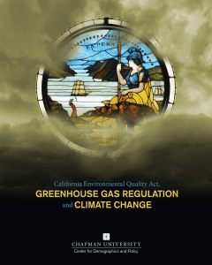Greenhouse Gas Regulation and Climate Change